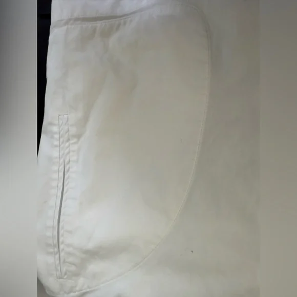 Lafayette 148 White Long Sleeve Tunic Top with Pockets-Size 8 - Picture 7 of 12